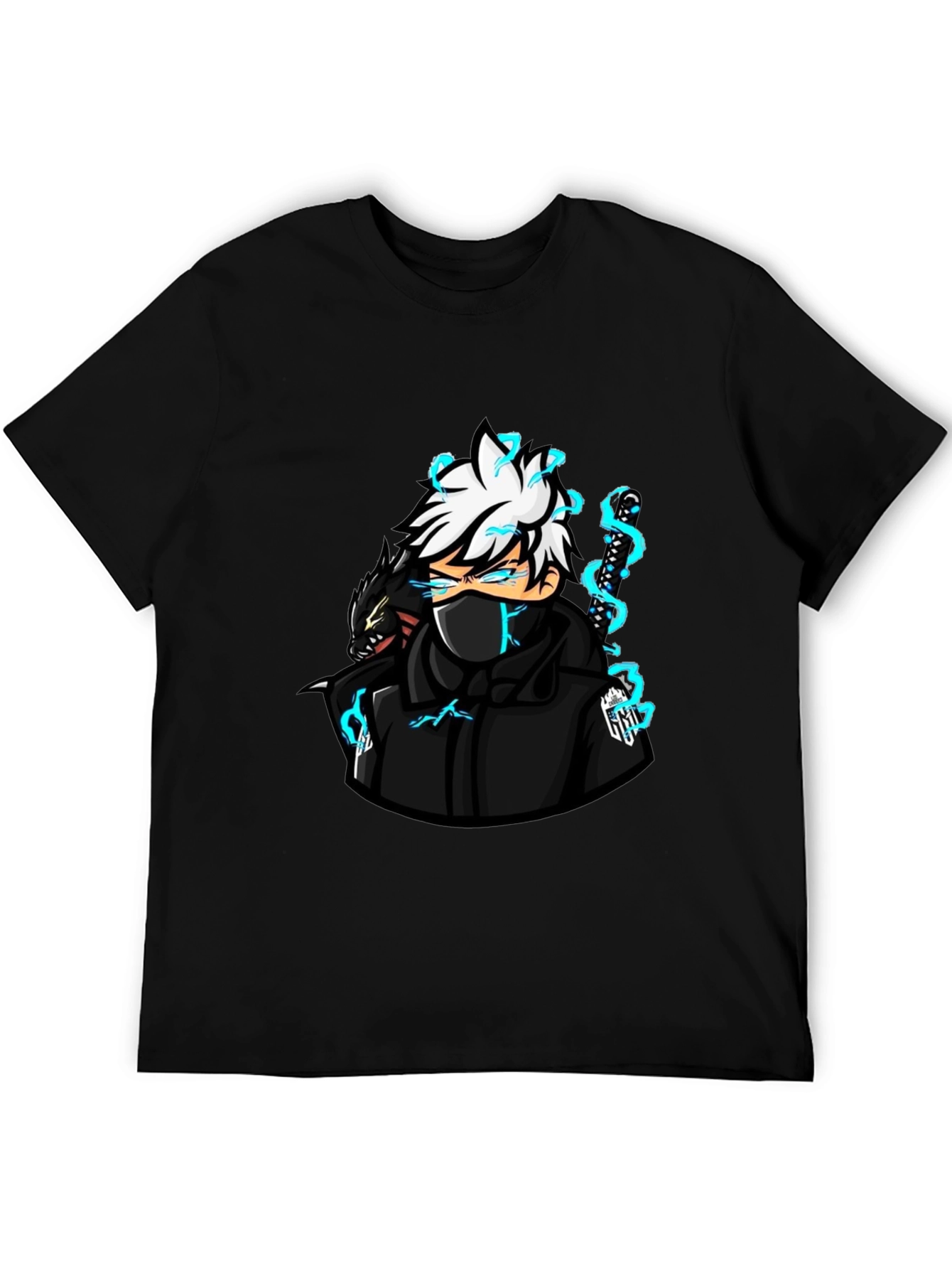 Anime Character Graphic Black T-Shirt