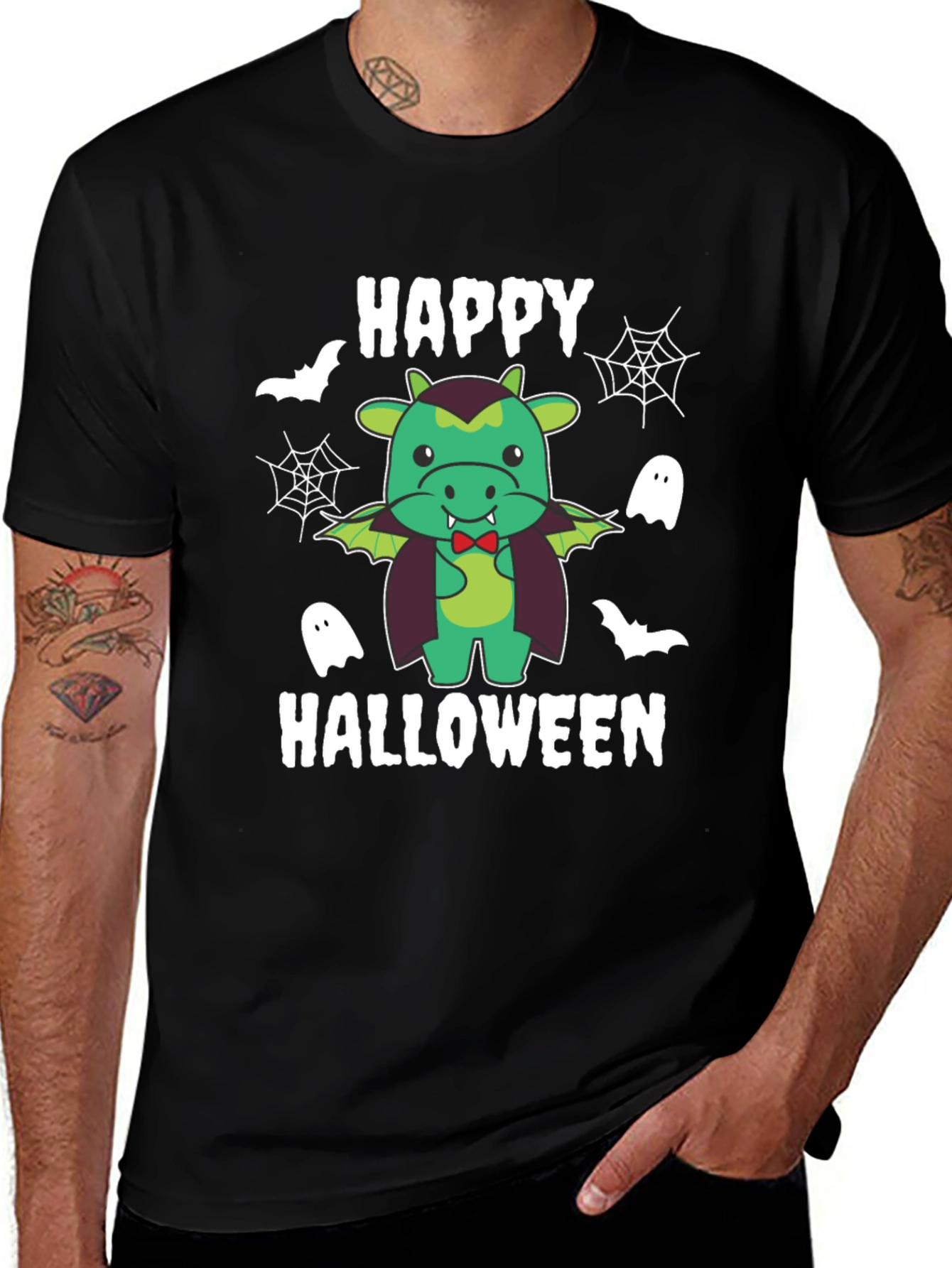 Happy Halloween Green Dragon T-Shirt