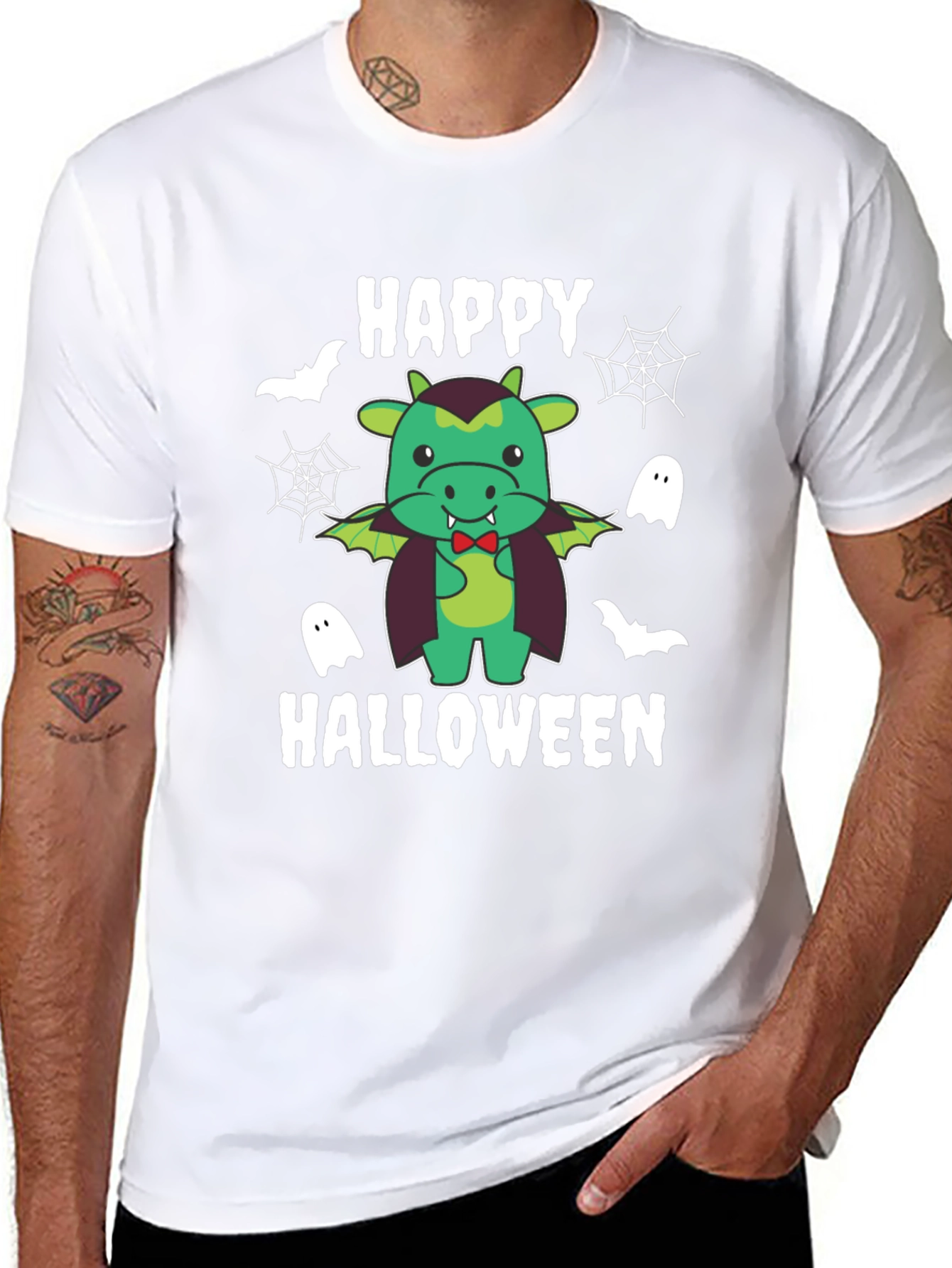 Happy Halloween Green Dragon T-Shirt