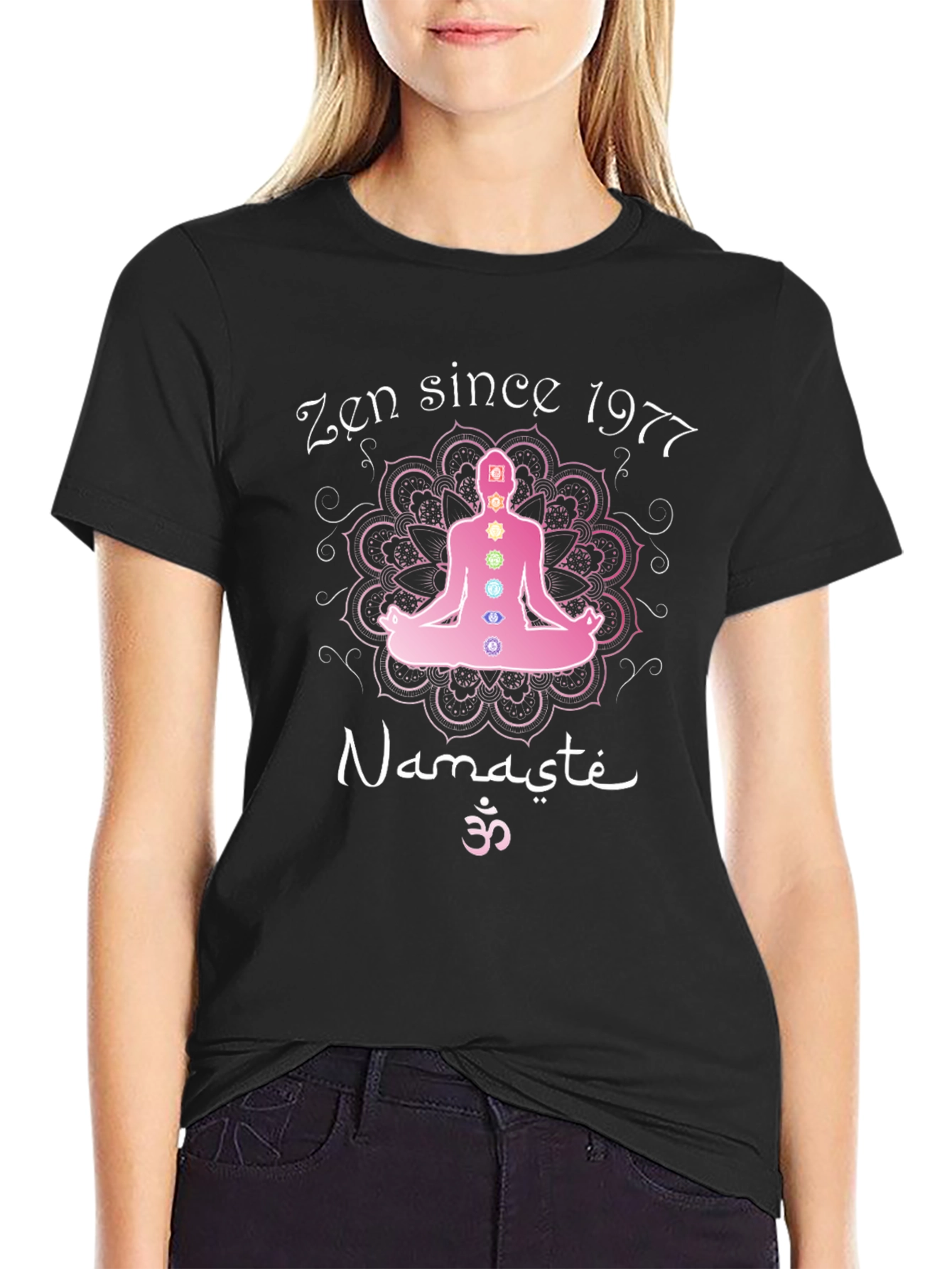 Zen Since 1977 Namaste Chakra T-Shirt