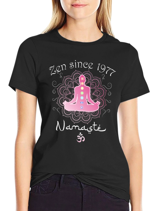Zen Since 1977 Namaste Chakra T-Shirt