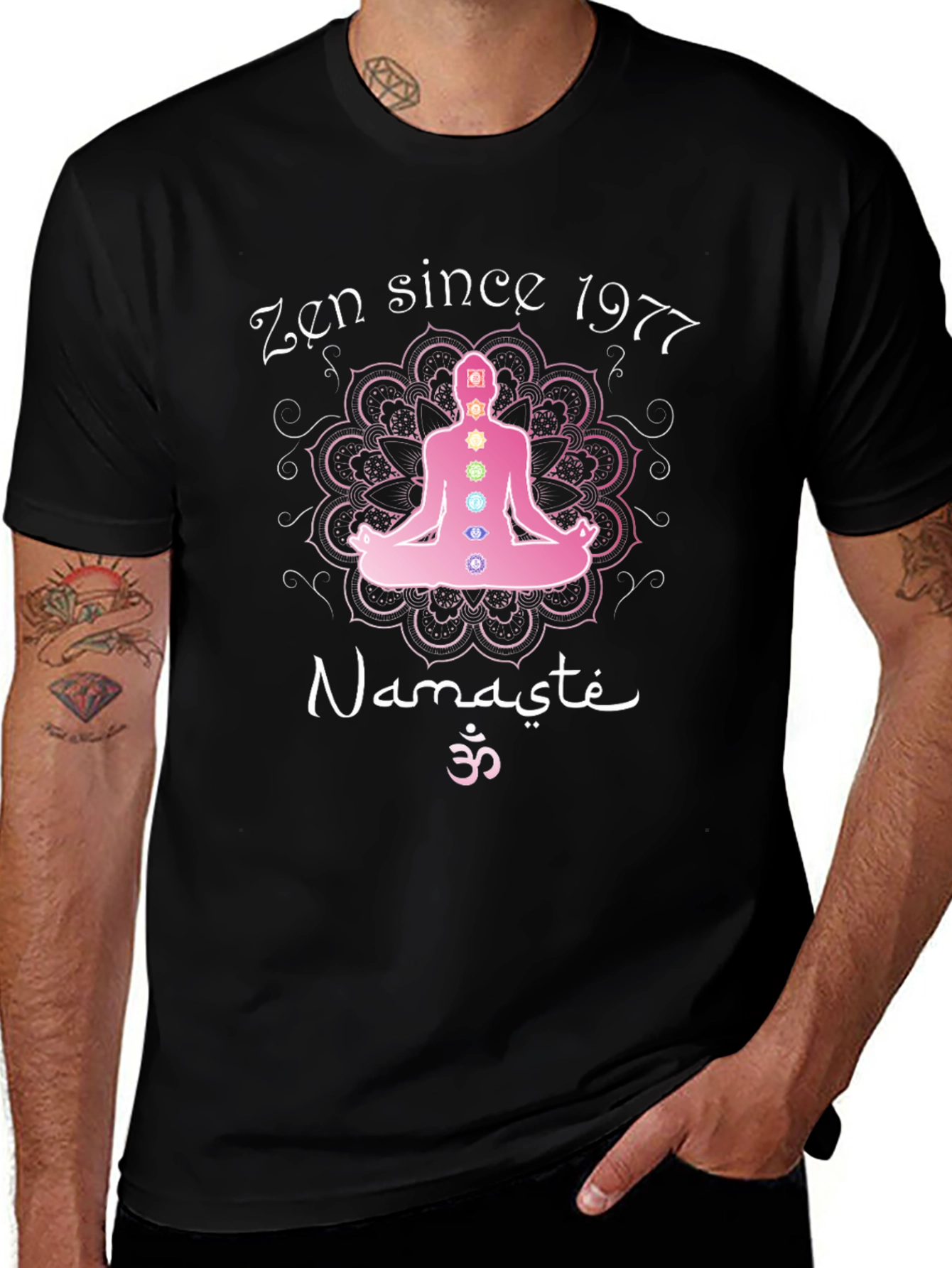 Zen Since 1977 Namaste Chakra T-Shirt