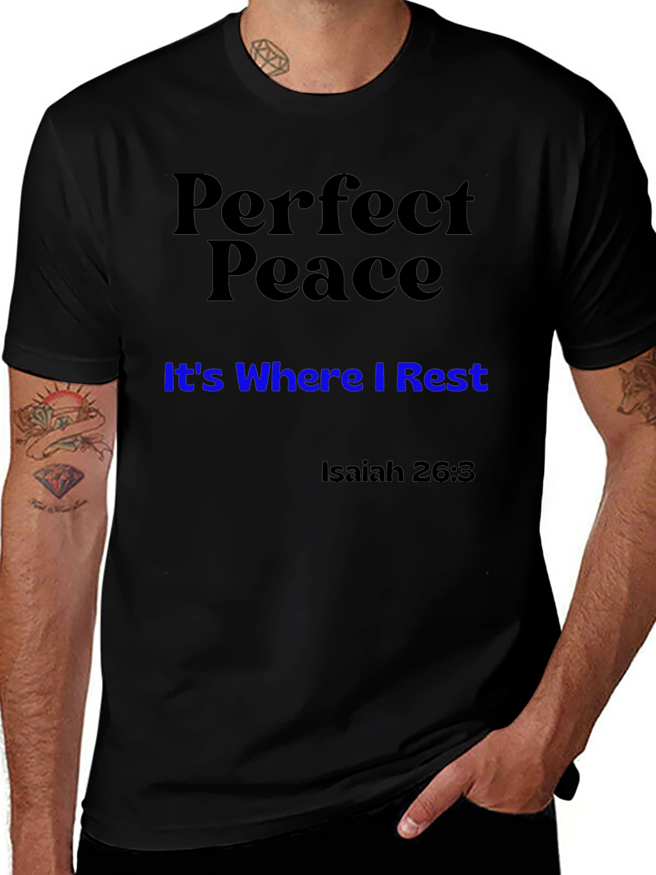 Perfect Peace T-Shirt - Isaiah 26:3 Christian Apparel