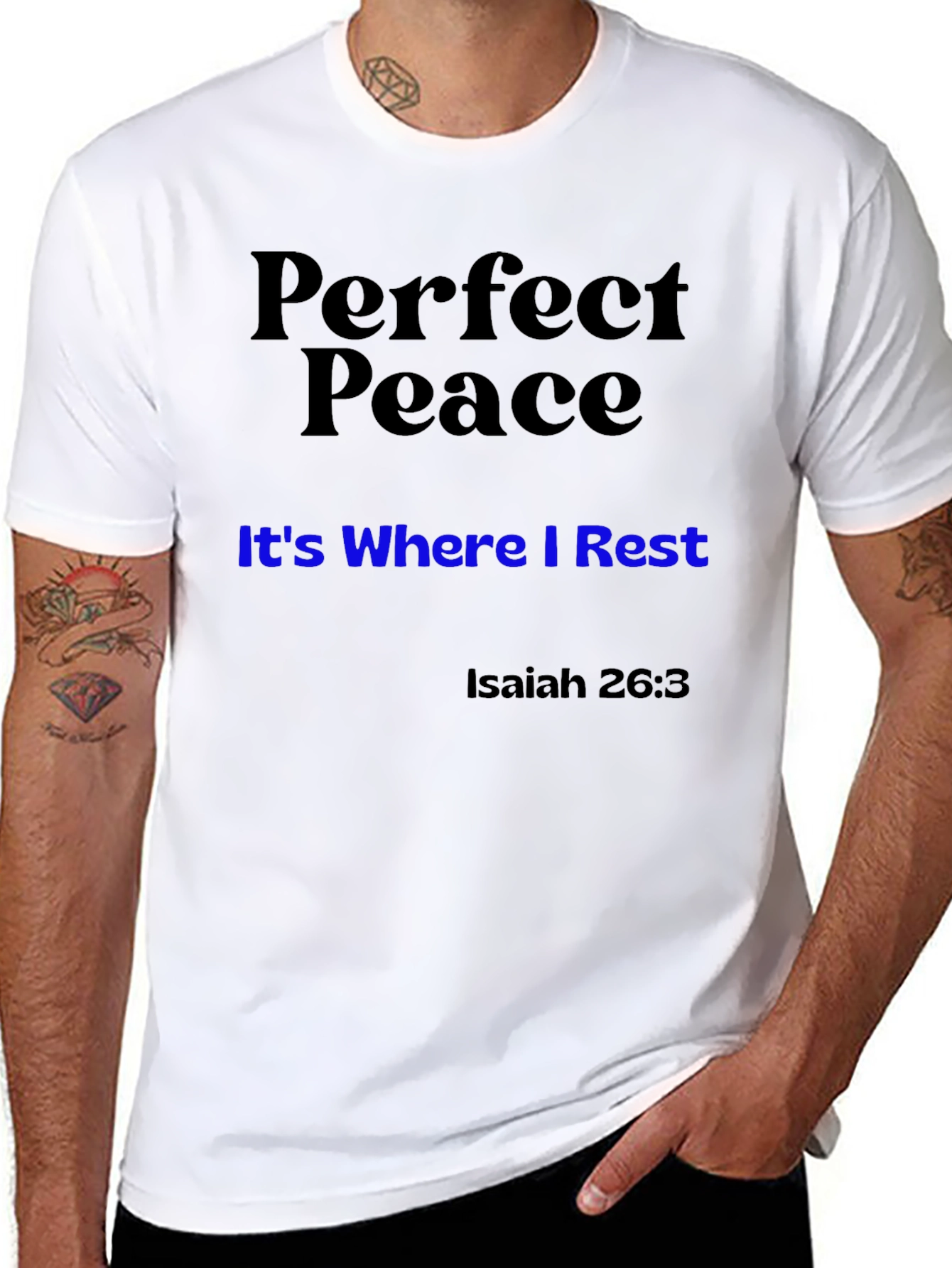Perfect Peace T-Shirt - Isaiah 26:3 Christian Apparel