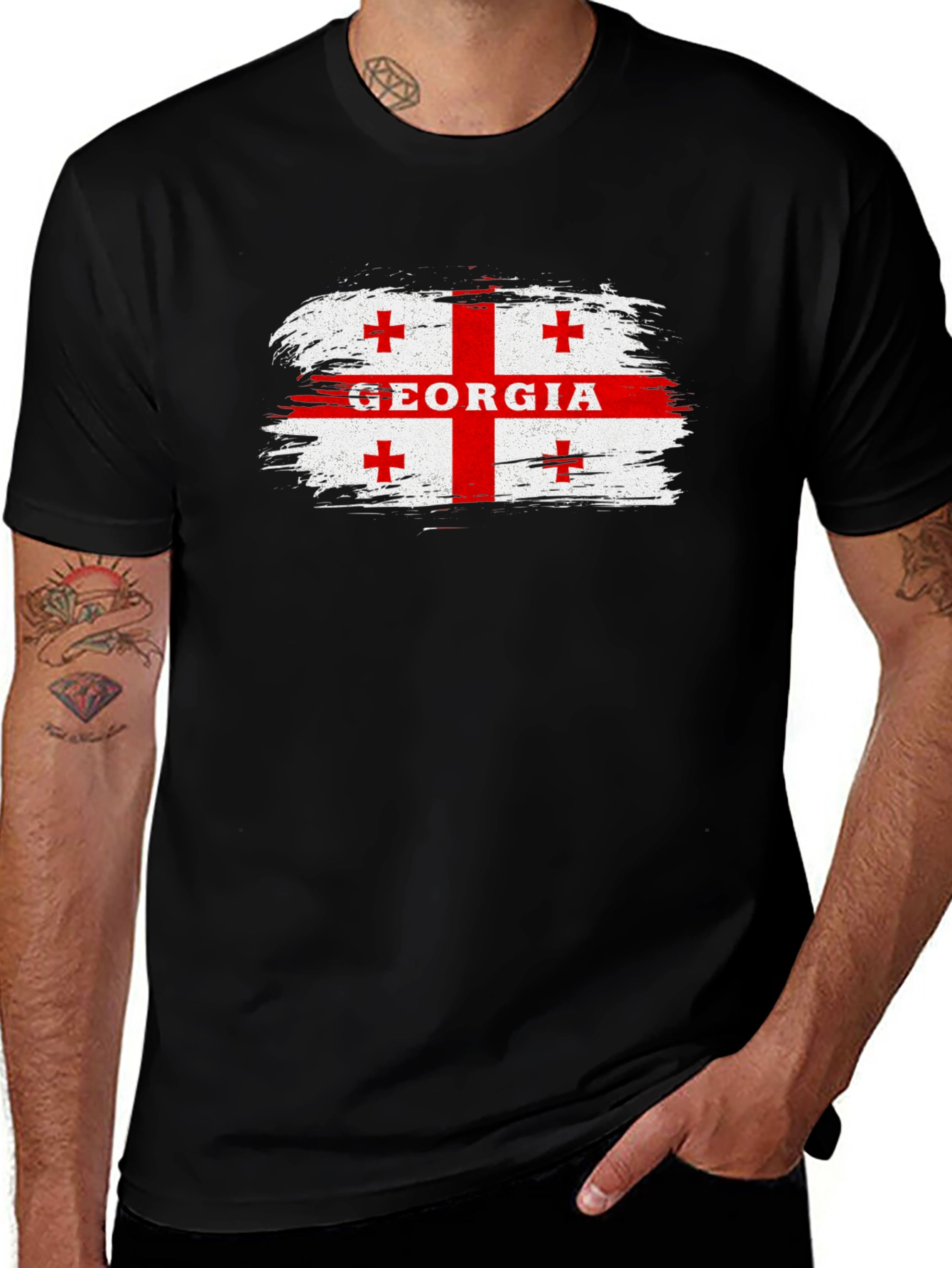 Georgia Flag T-Shirt - Stylish Country Pride Tee