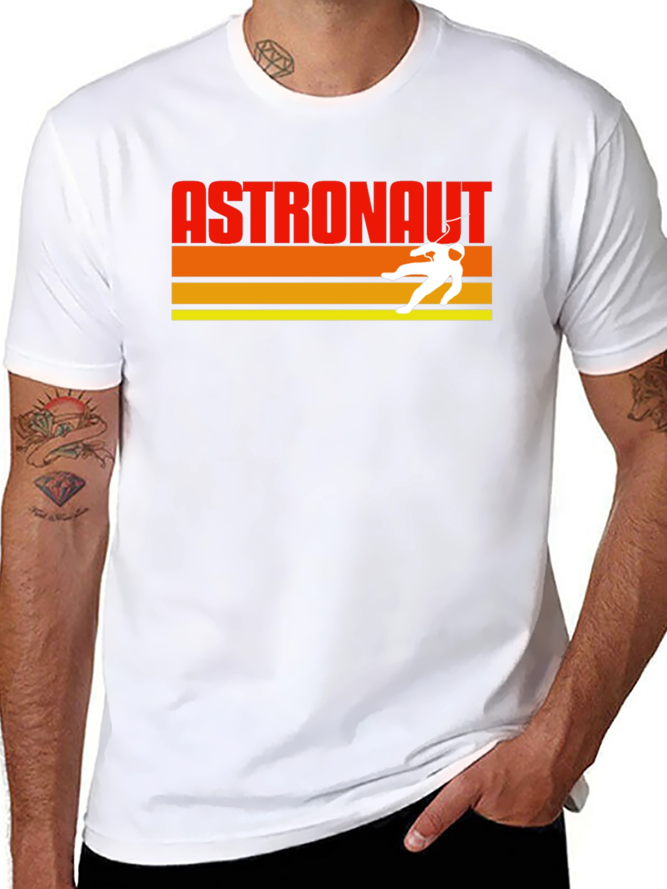 Astronaut Retro Graphic T-Shirt