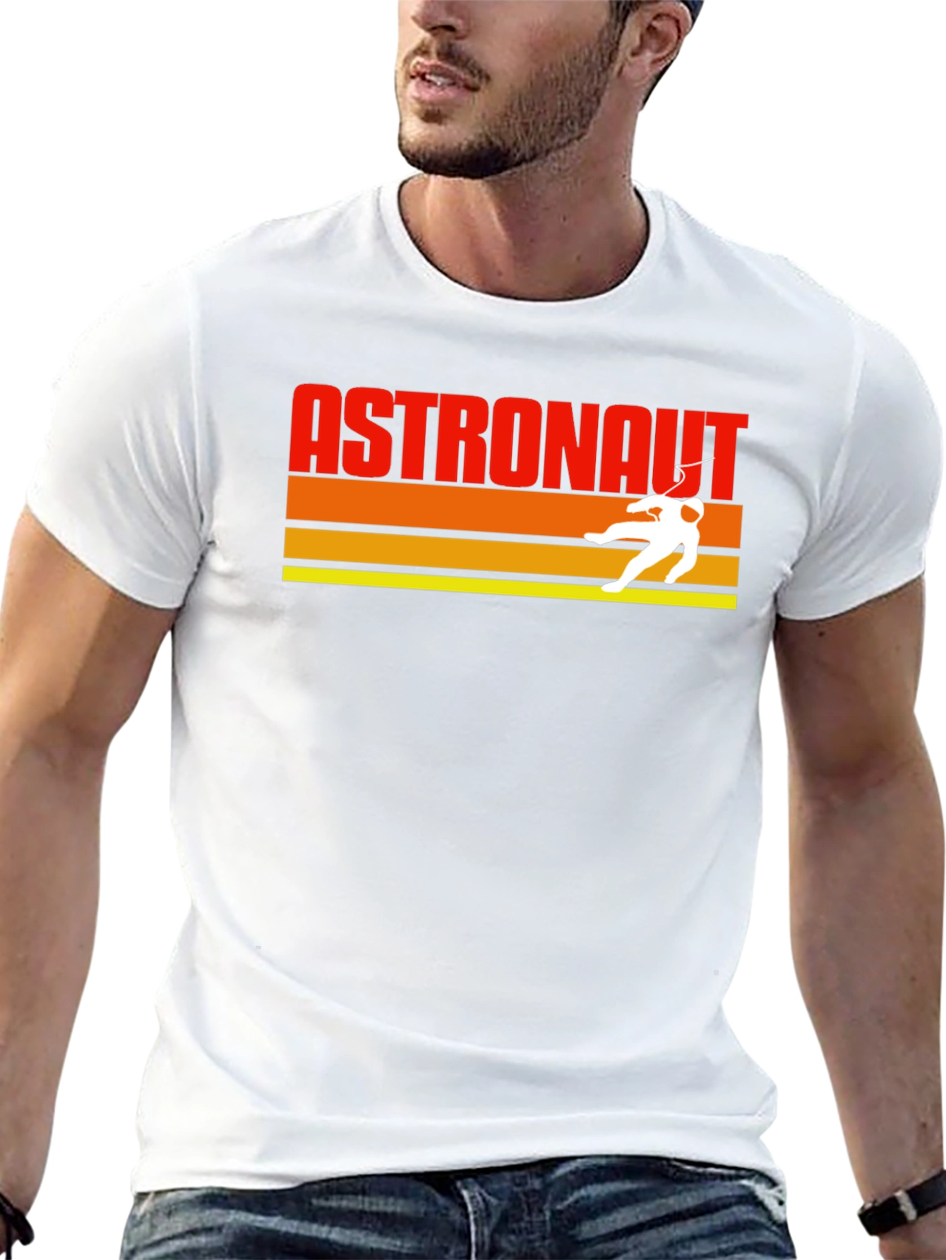 Astronaut Retro Graphic T-Shirt