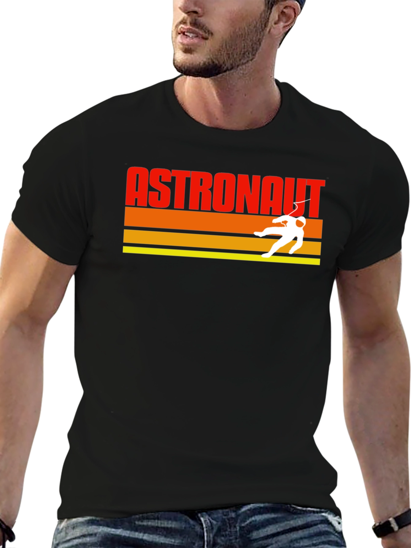 Astronaut Retro Graphic T-Shirt