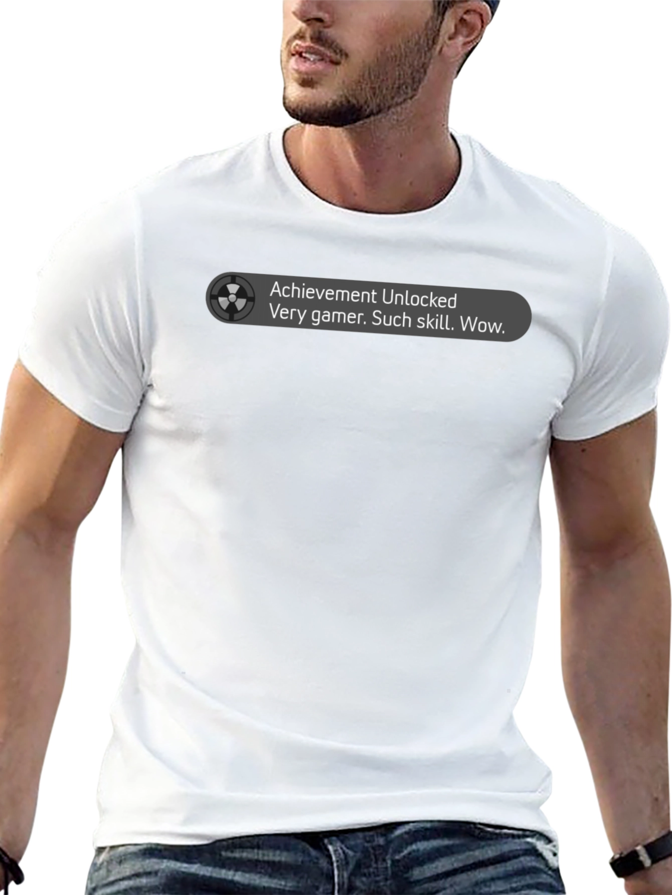 Achievement Unlocked Gamer T-Shirt - Very Gamer Such Skill