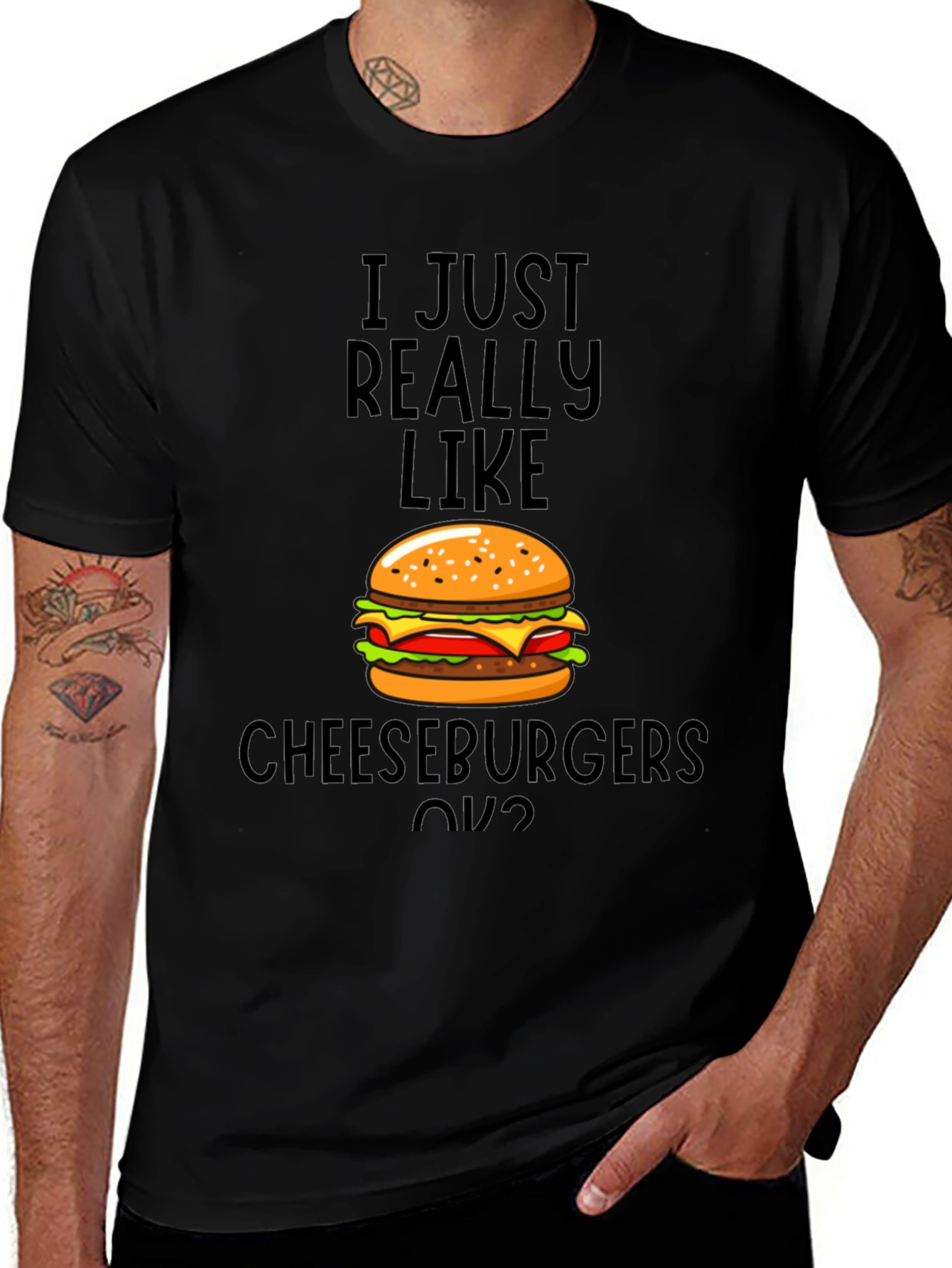 Cheeseburger Lover T-Shirt - Funny Foodie Tee