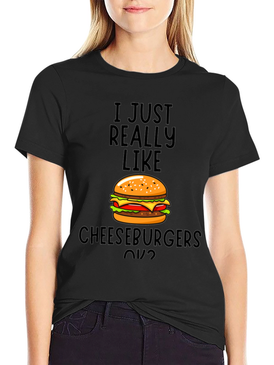 Cheeseburger Lover T-Shirt - Funny Foodie Tee