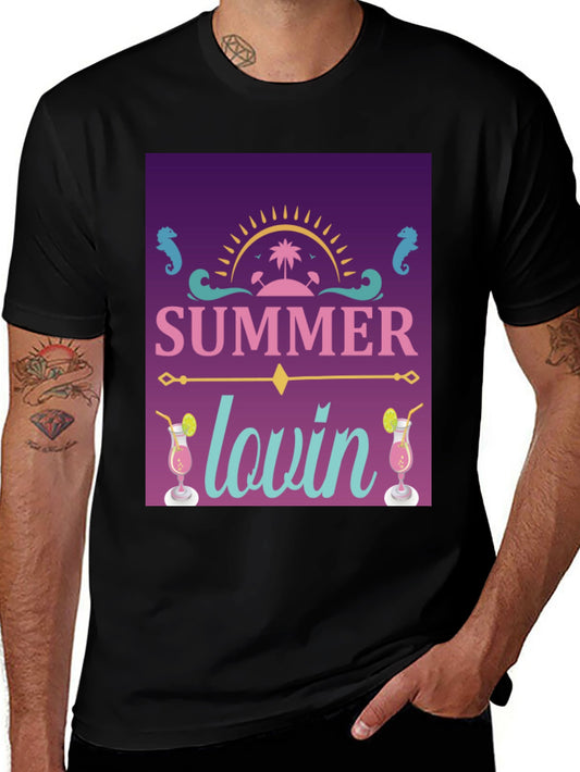 Summer Lovin Graphic T-Shirt - Black