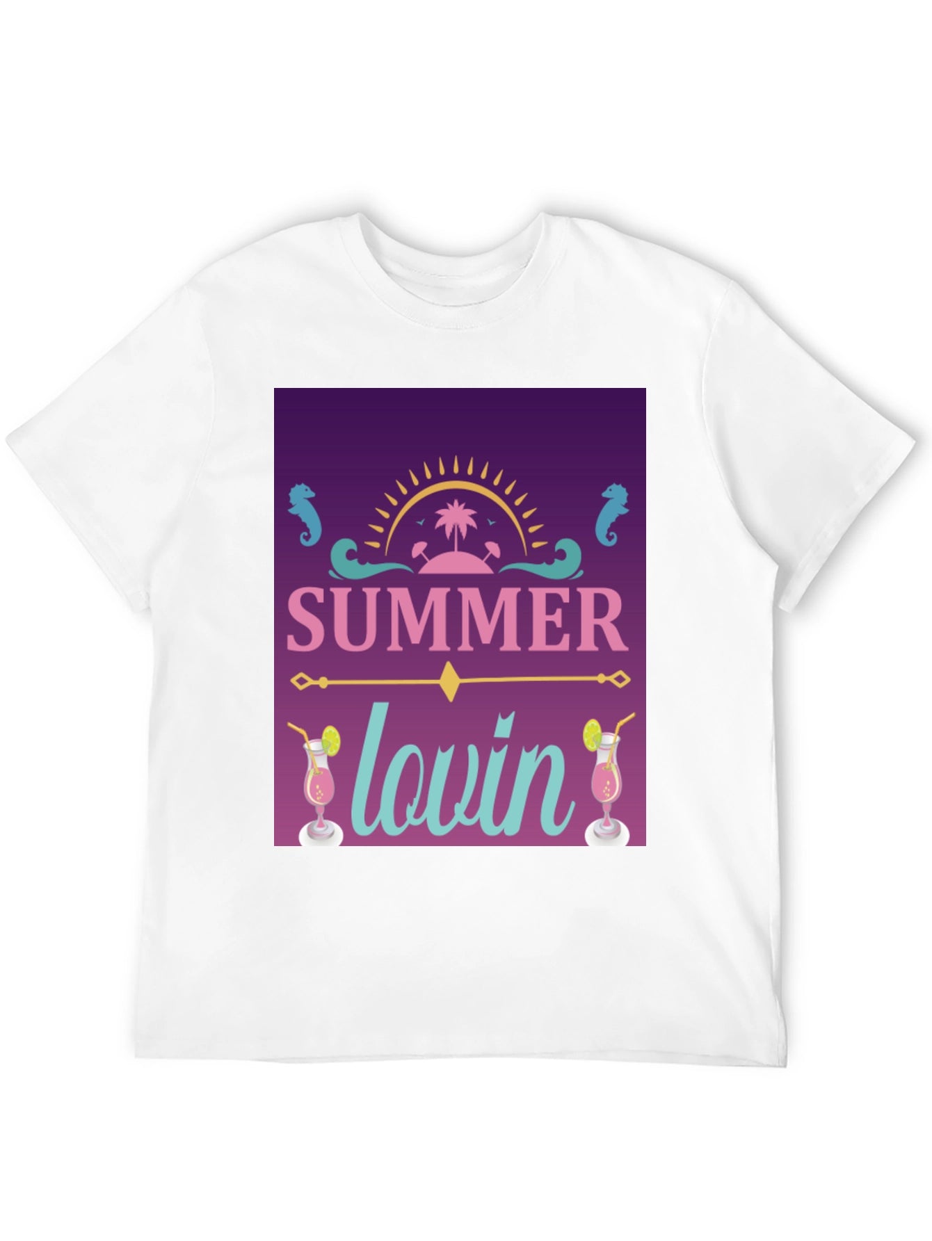 Summer Lovin Graphic T-Shirt - Black