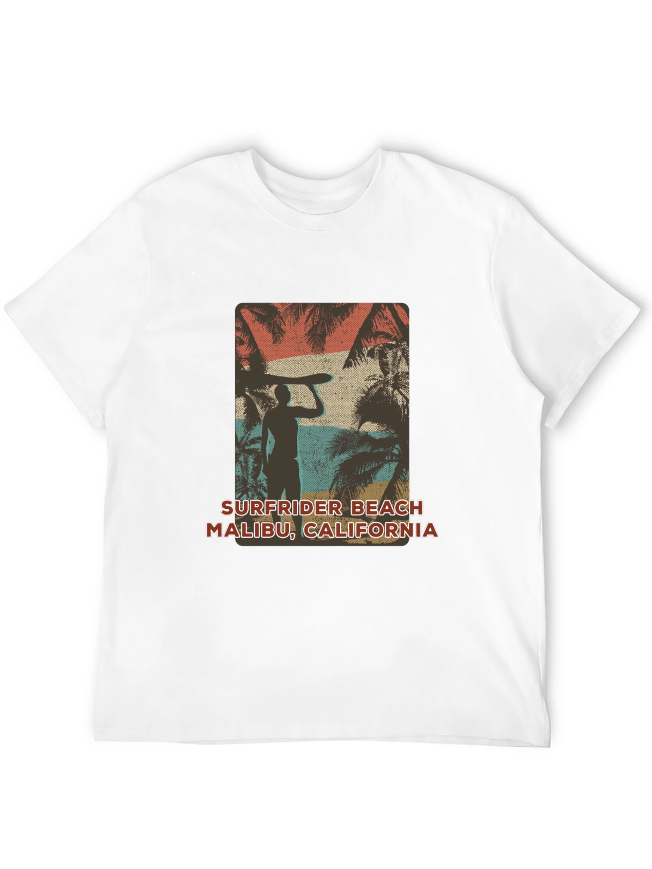 Surfrider Beach Malibu Tee - Retro Surf Design