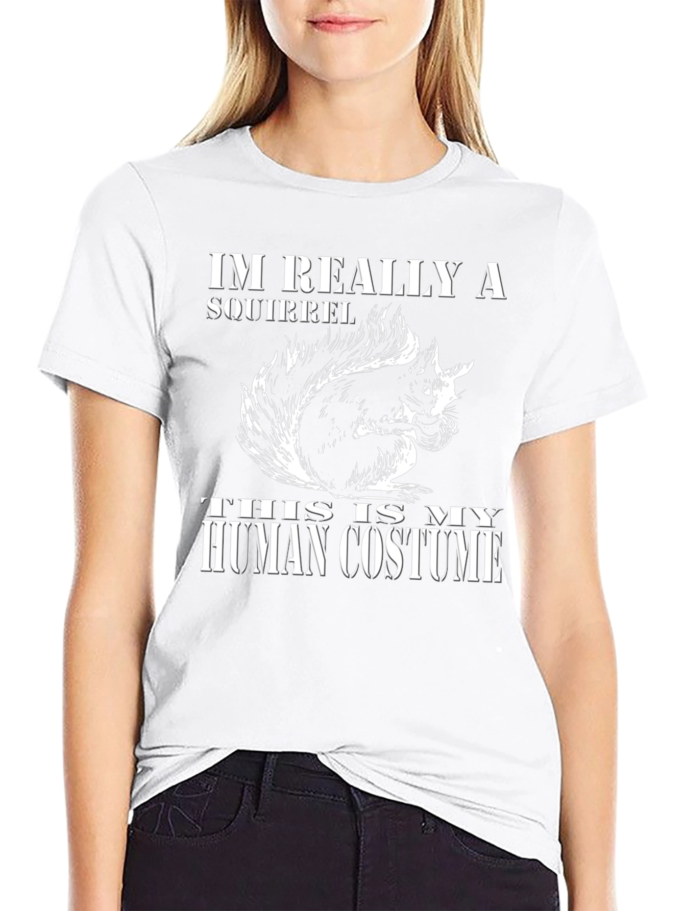 Im Really a Squirrel Human Costume T-Shirt