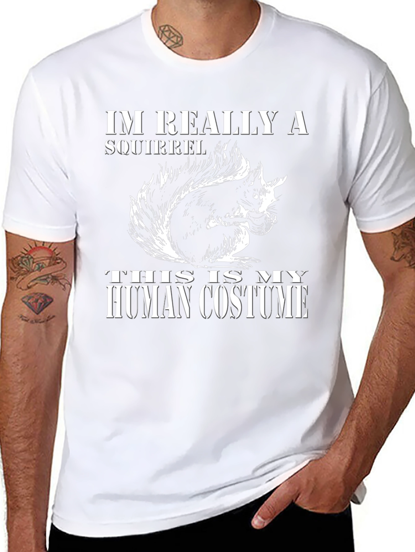 Im Really a Squirrel Human Costume T-Shirt