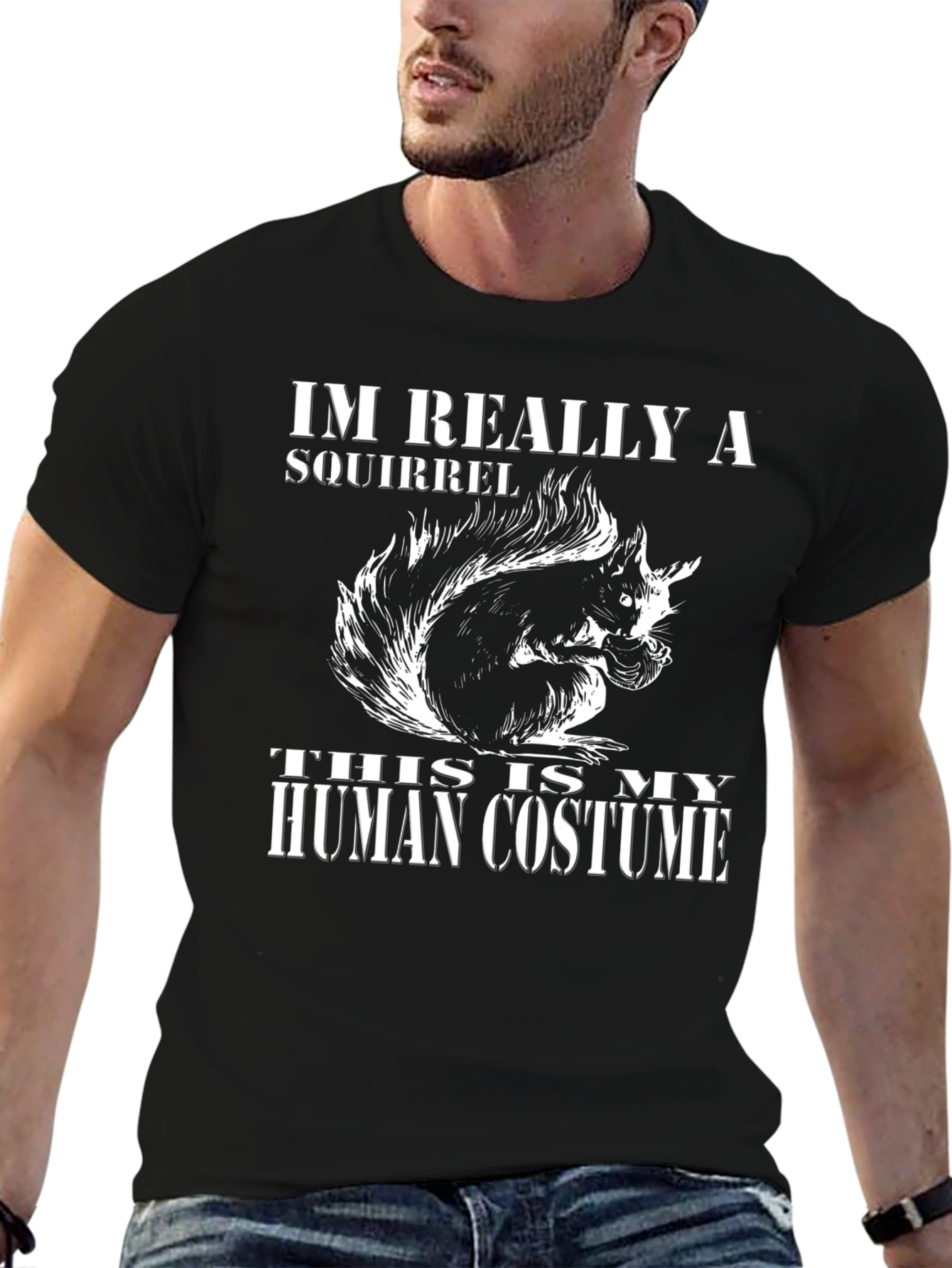 Im Really a Squirrel Human Costume T-Shirt