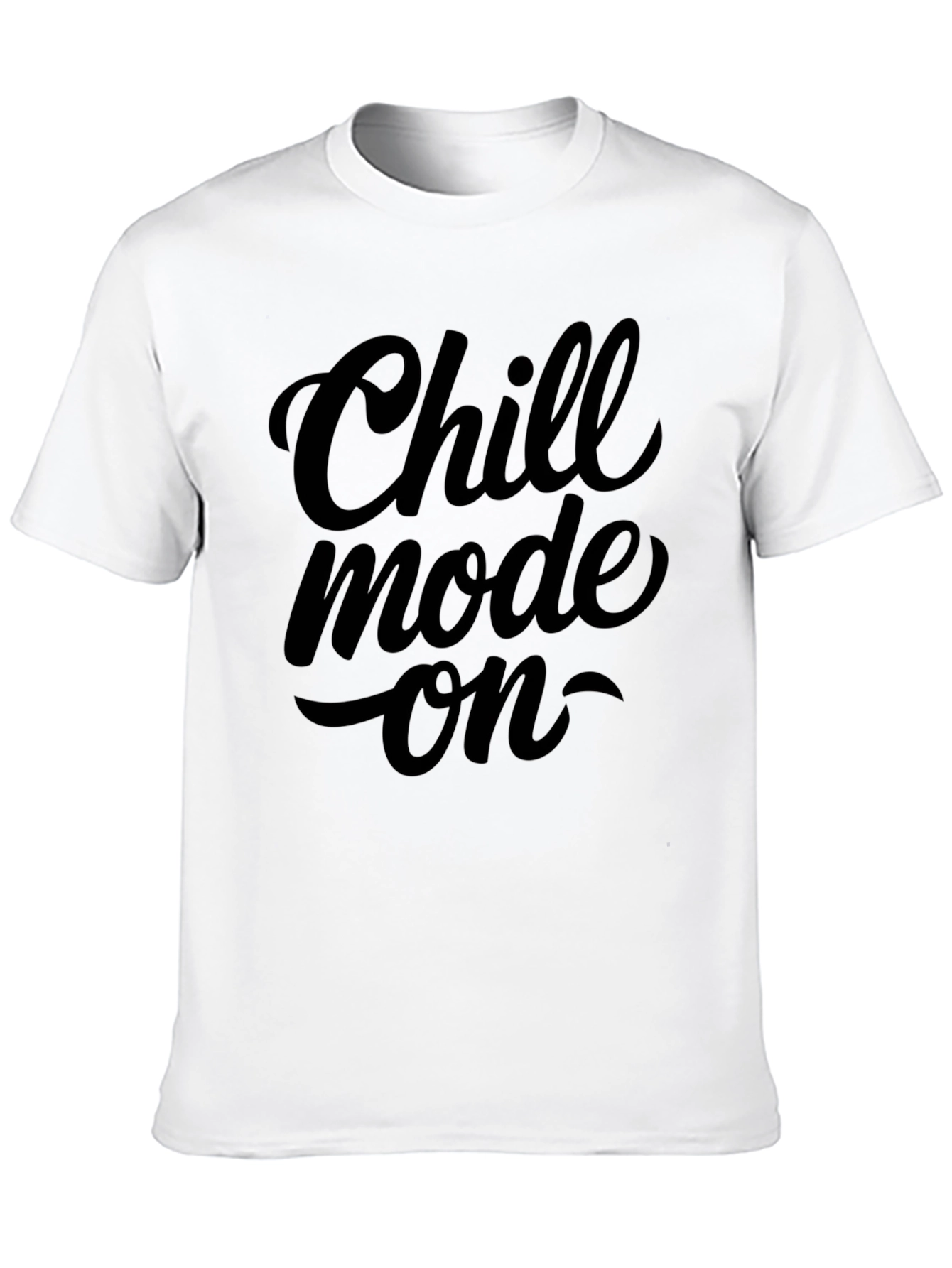 Chill Mode On Black Graphic T-Shirt