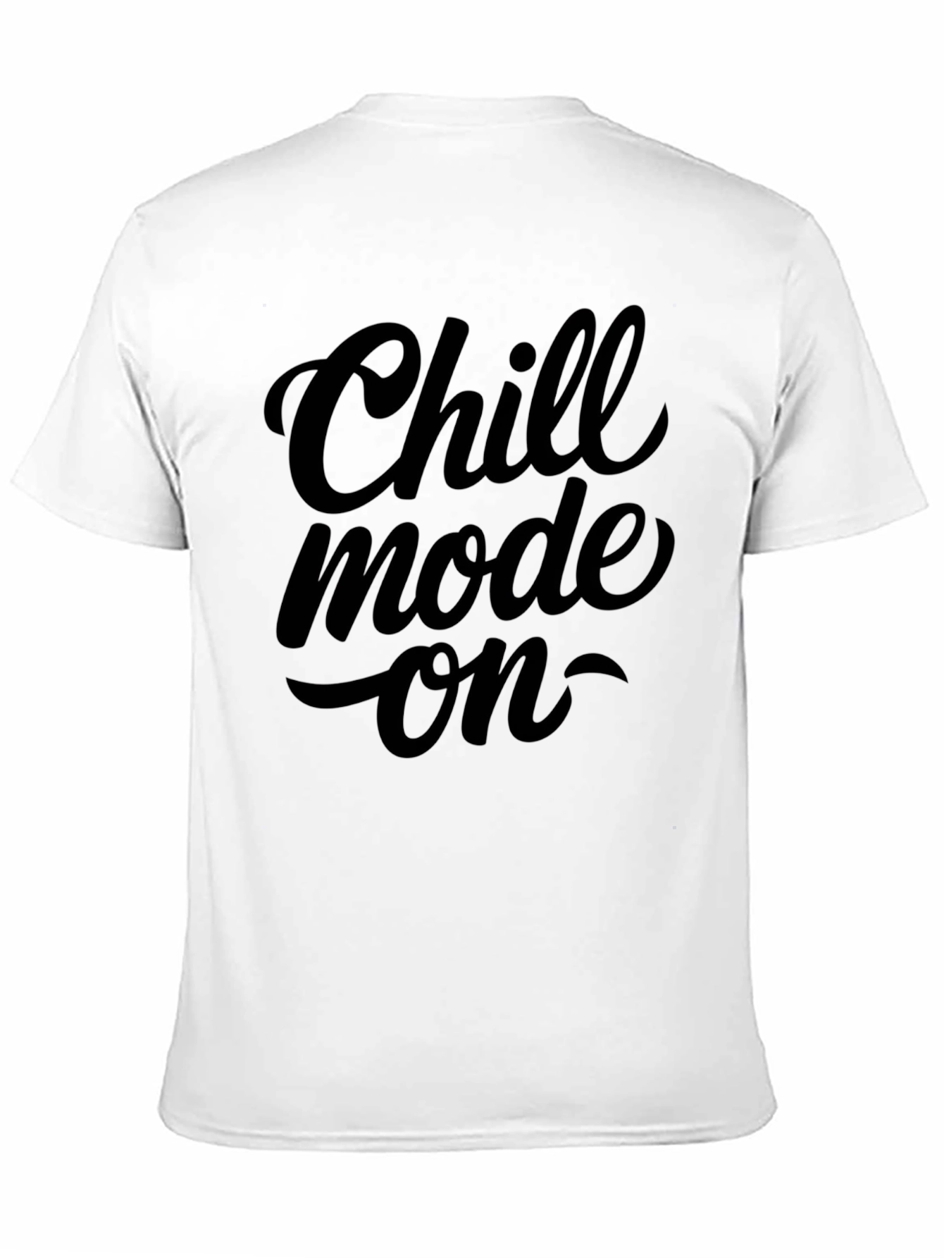 Chill Mode On Black Graphic T-Shirt