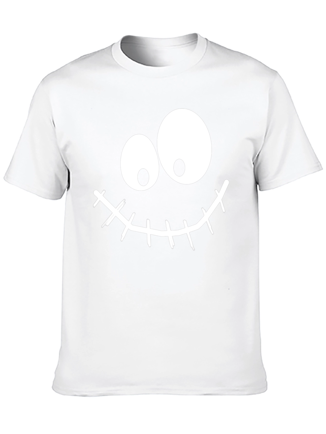 Funny Halloween Face Black T-Shirt