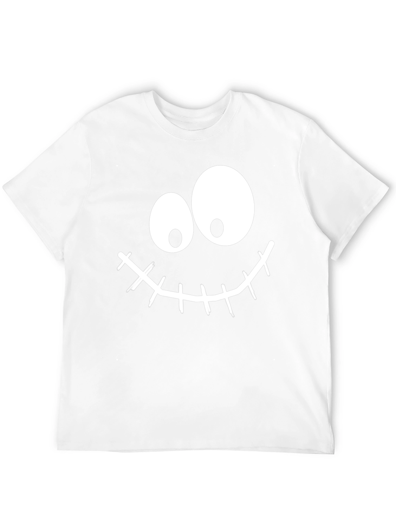 Funny Halloween Face Black T-Shirt