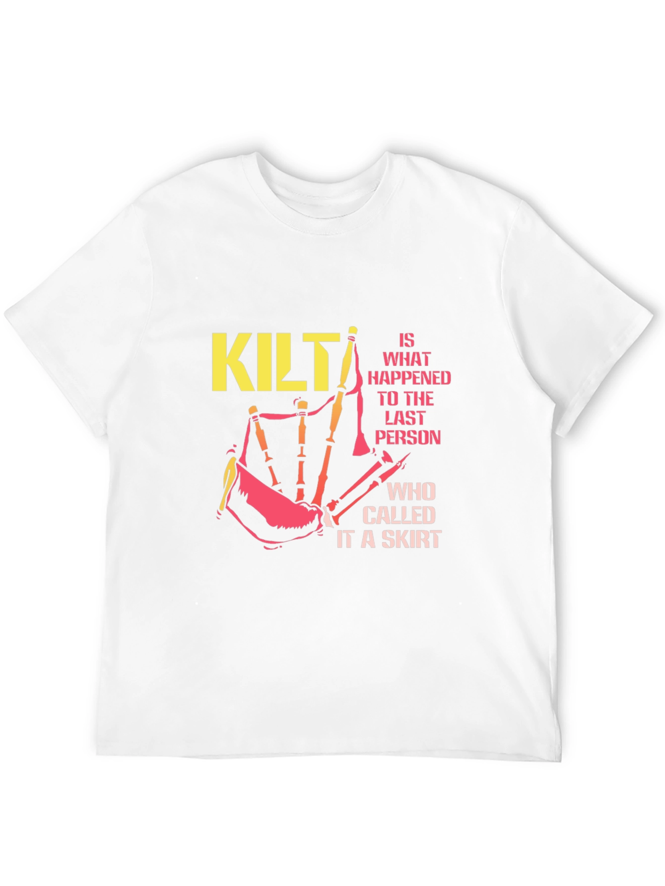 Kilt Warning Graphic Tee - Scottish Pride T-Shirt