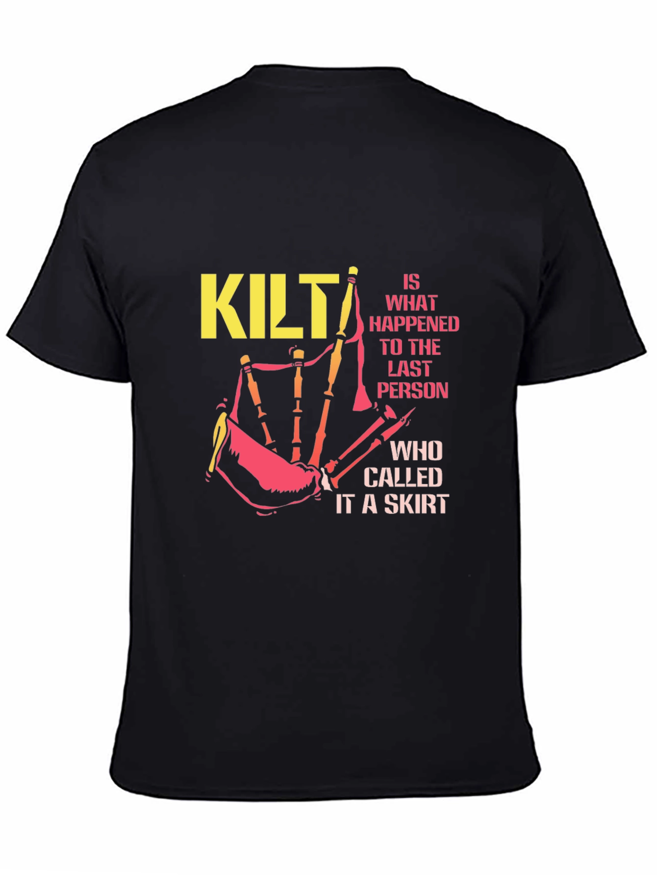 Kilt Warning Graphic Tee - Scottish Pride T-Shirt