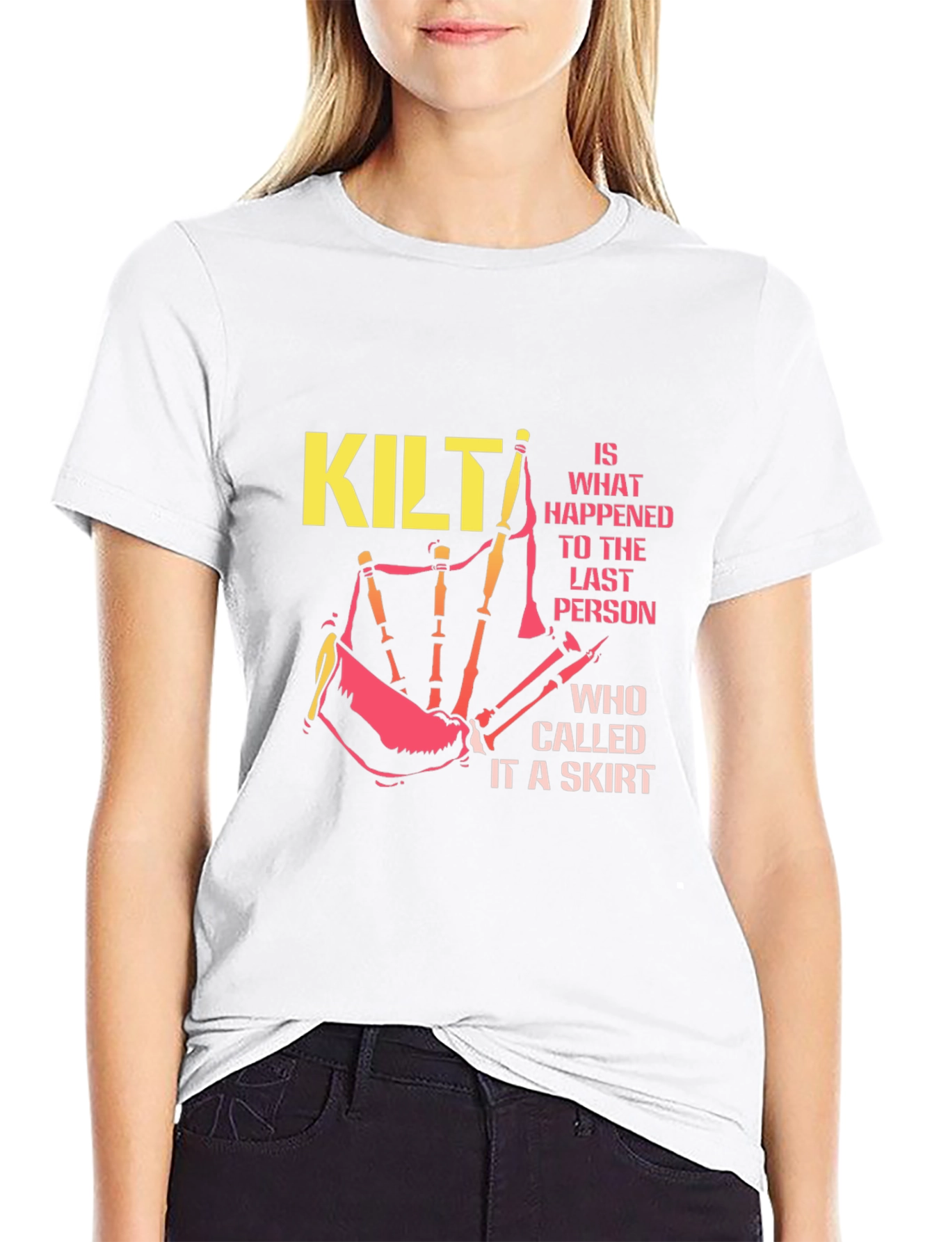 Kilt Warning Graphic Tee - Scottish Pride T-Shirt