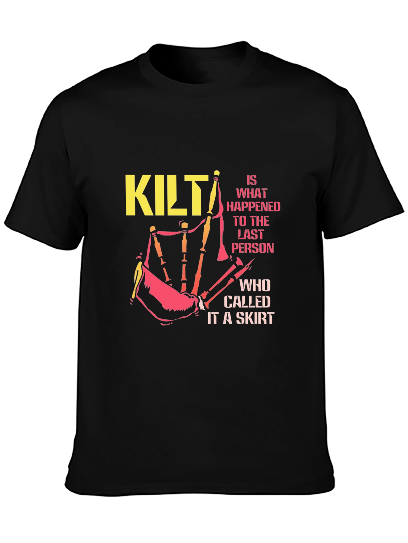 Kilt Warning Graphic Tee - Scottish Pride T-Shirt