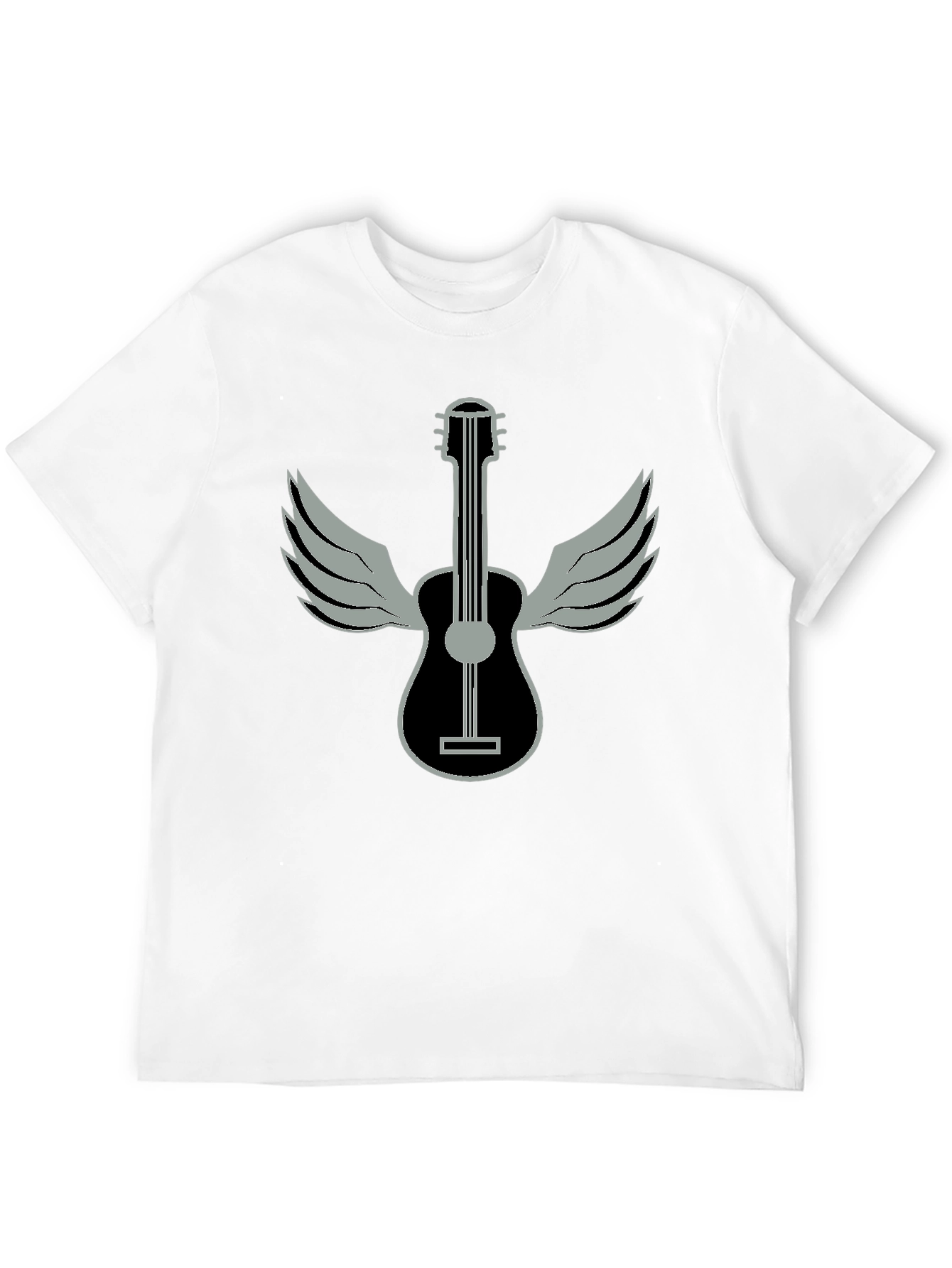 Winged Guitar Graphic T-Shirt - Music Lover Tee
