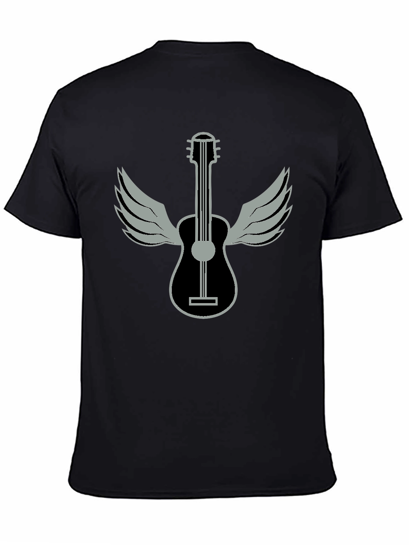 Winged Guitar Graphic T-Shirt - Music Lover Tee