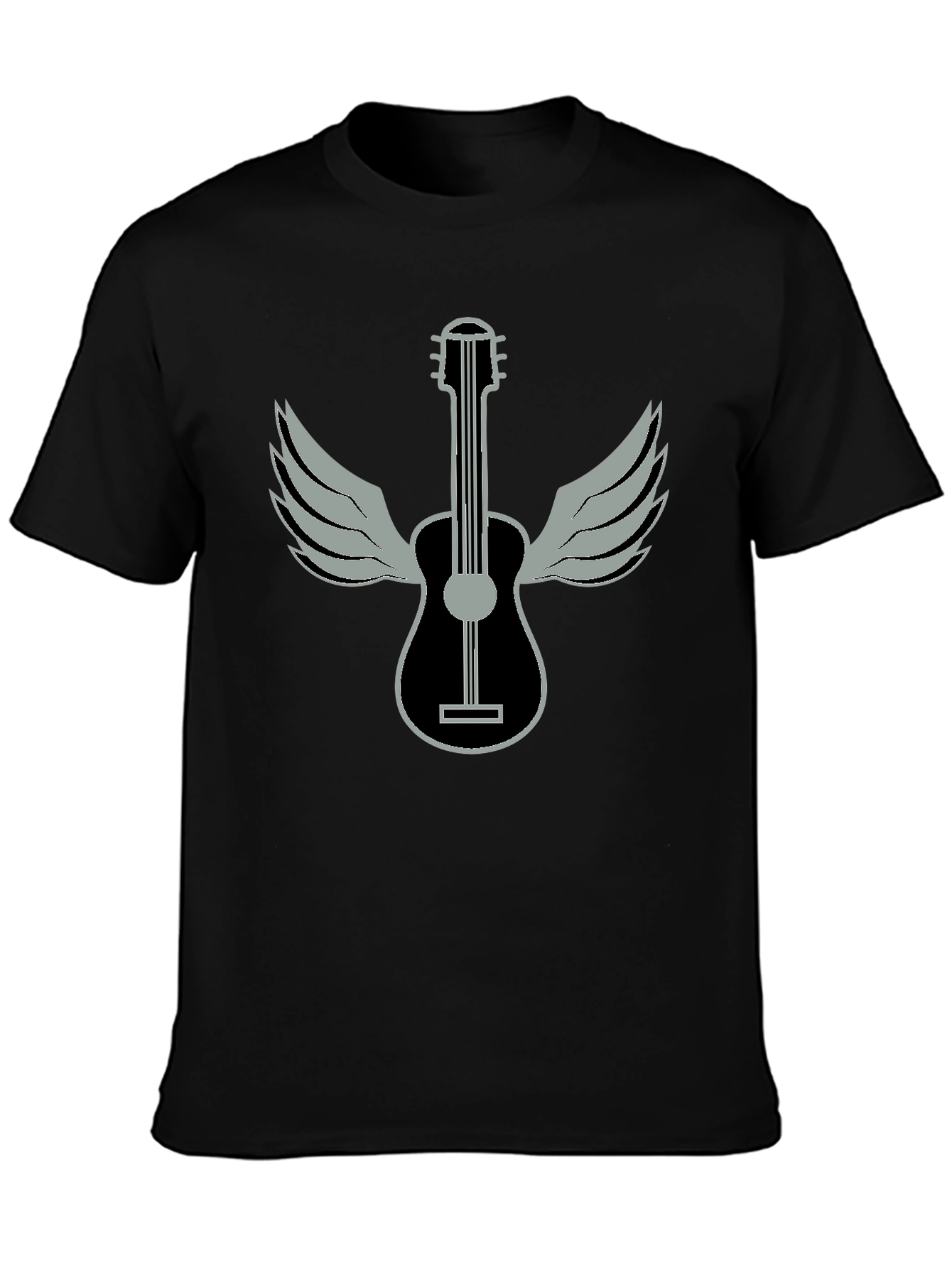 Winged Guitar Graphic T-Shirt - Music Lover Tee