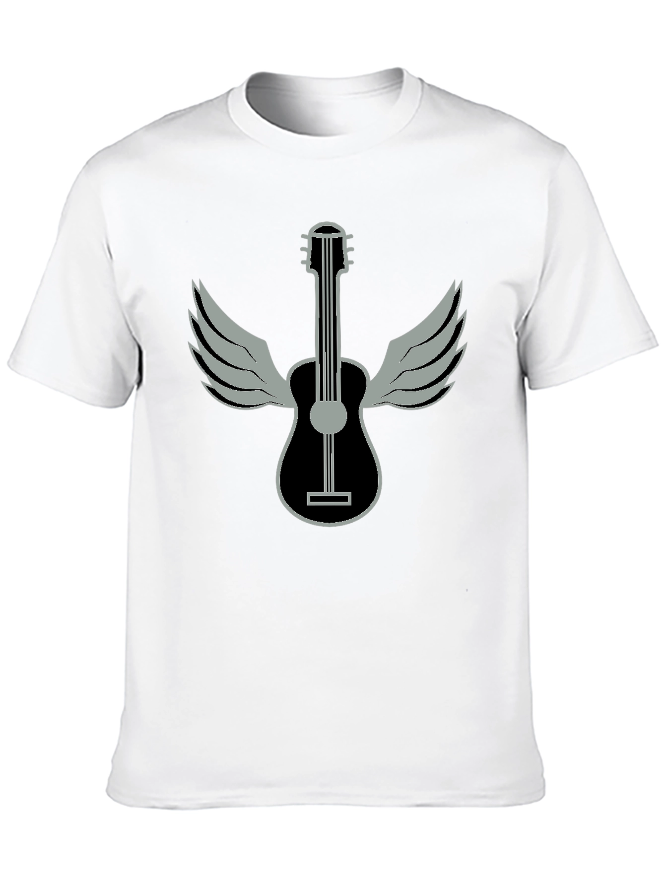 Winged Guitar Graphic T-Shirt - Music Lover Tee