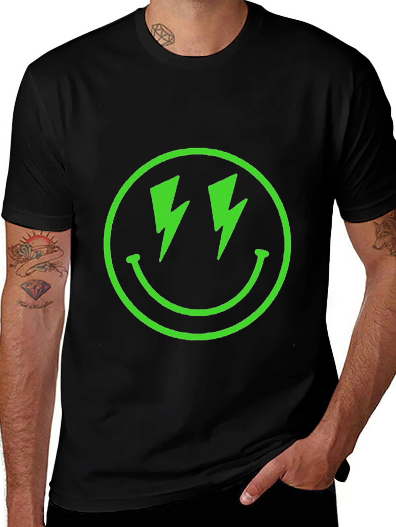 Electro Smile Black T-Shirt