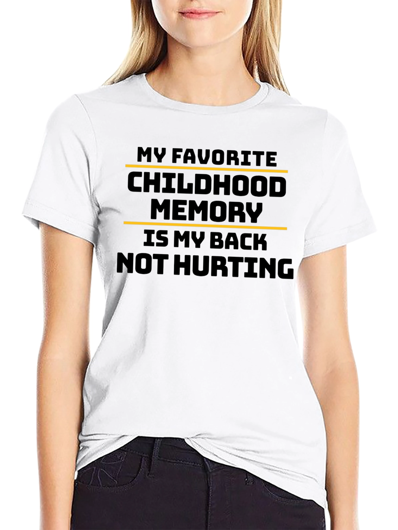 Funny Back Pain Childhood Memory T-Shirt