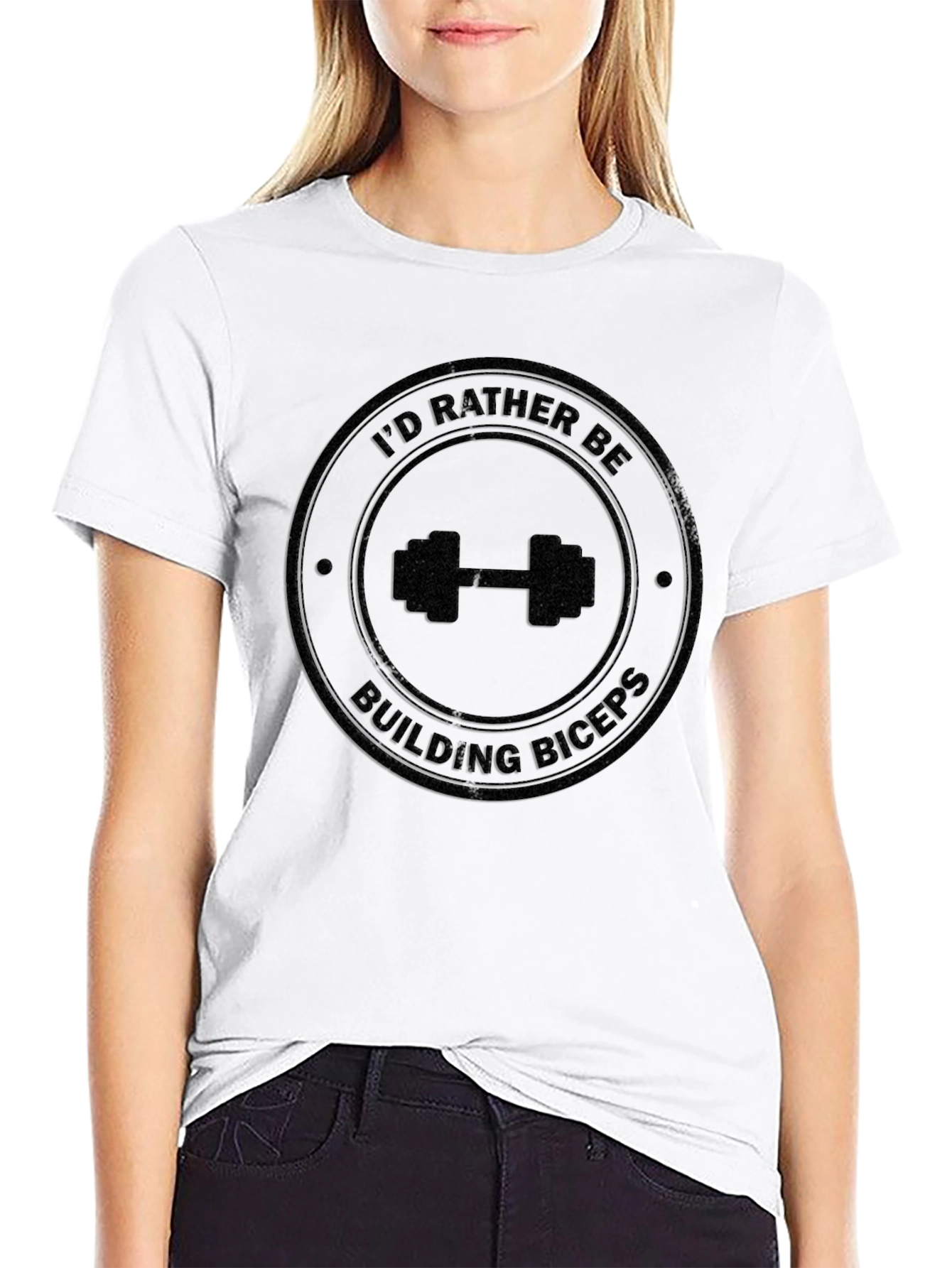 Id Rather Be Building Biceps T-Shirt