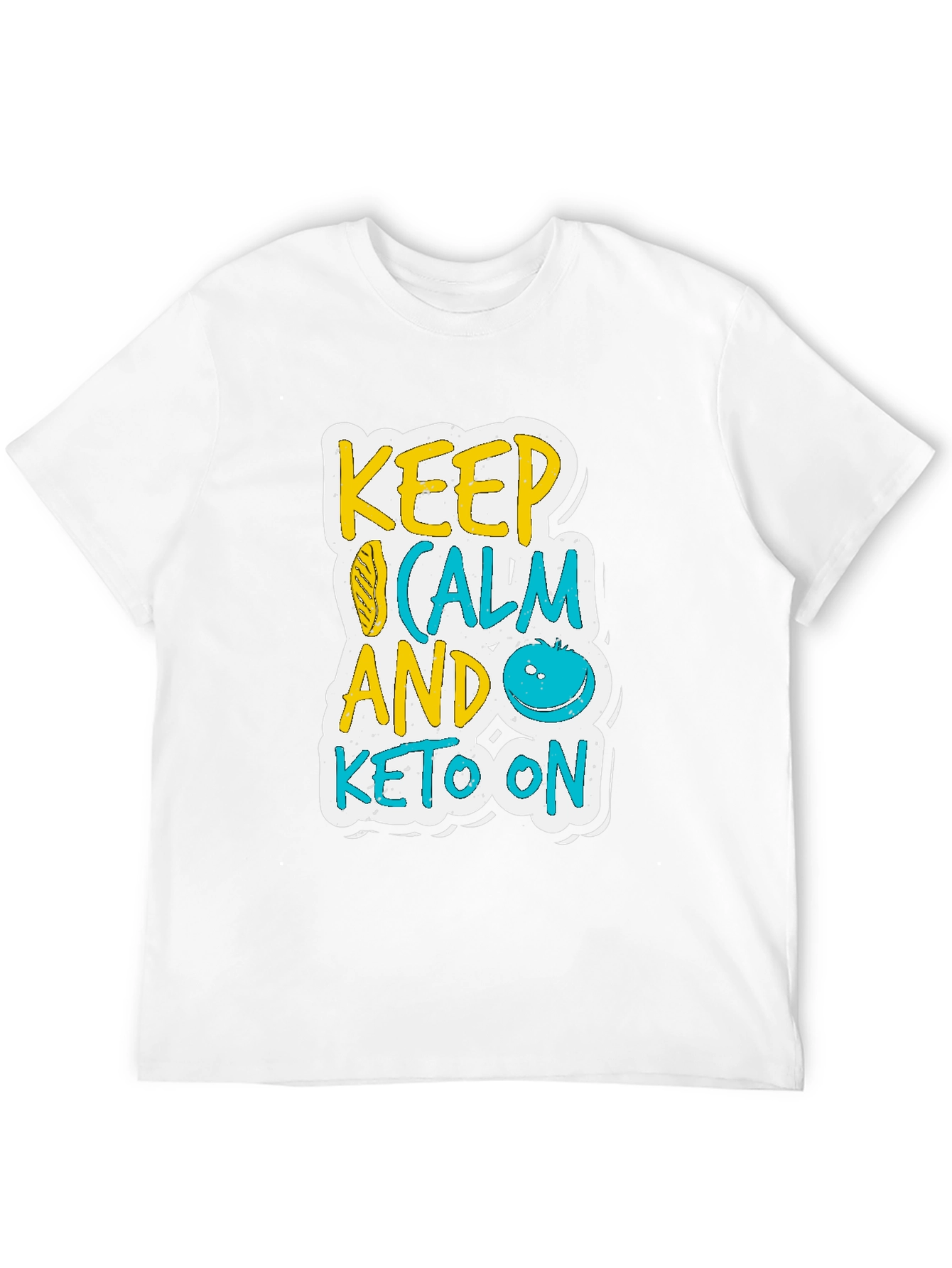 Keep Calm and Keto On Black T-Shirt