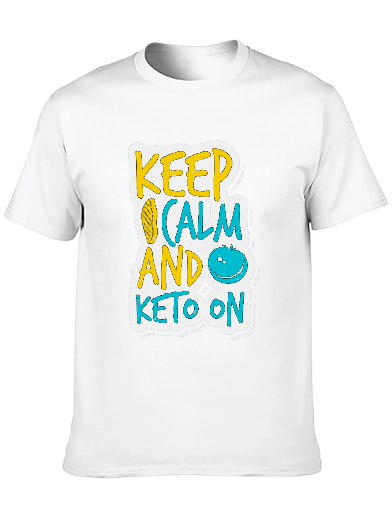 Keep Calm and Keto On Black T-Shirt