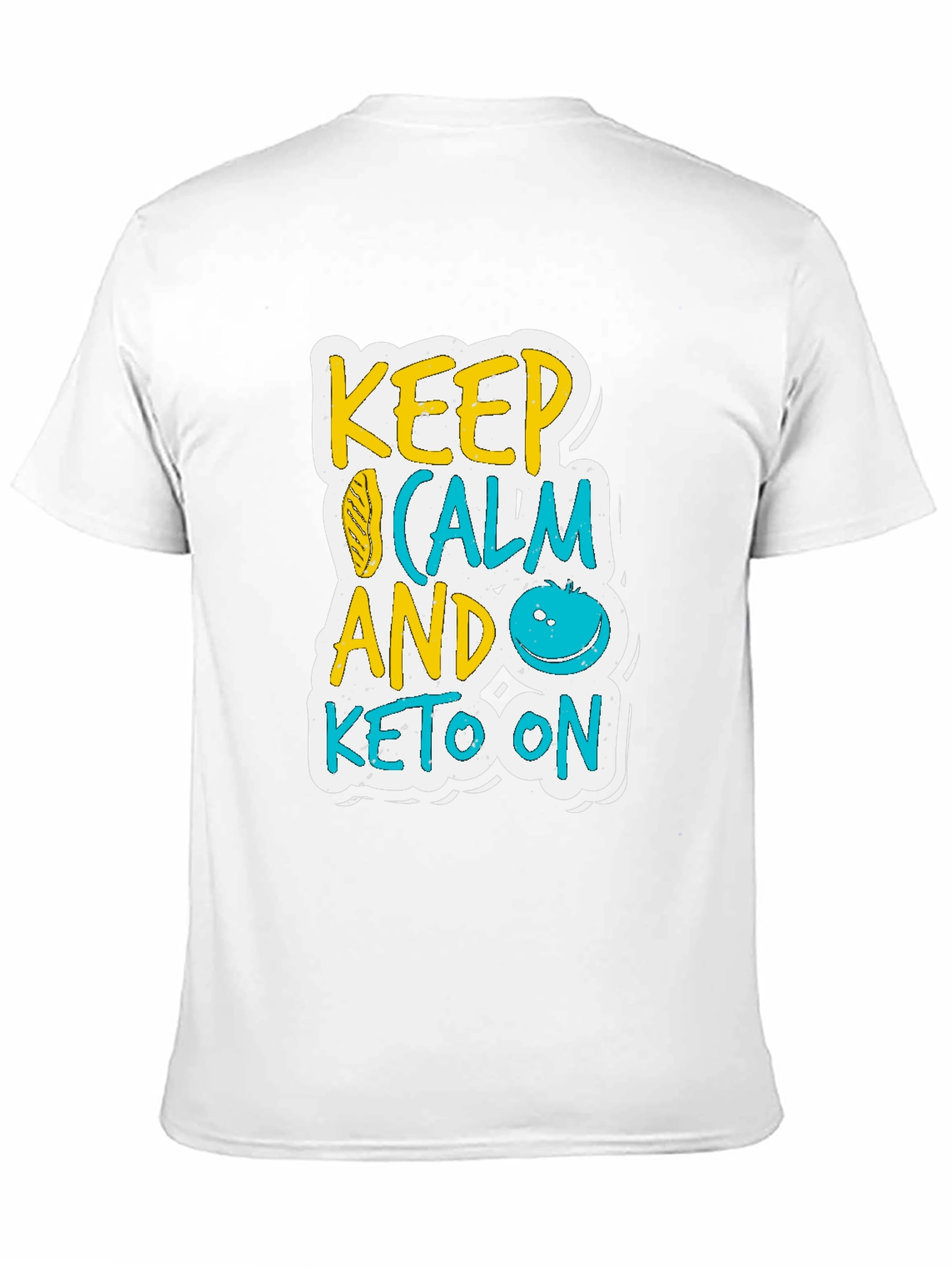 Keep Calm and Keto On Black T-Shirt