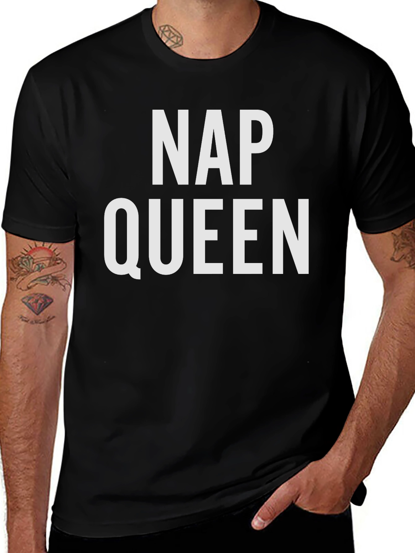 Nap Queen Black Graphic Tee