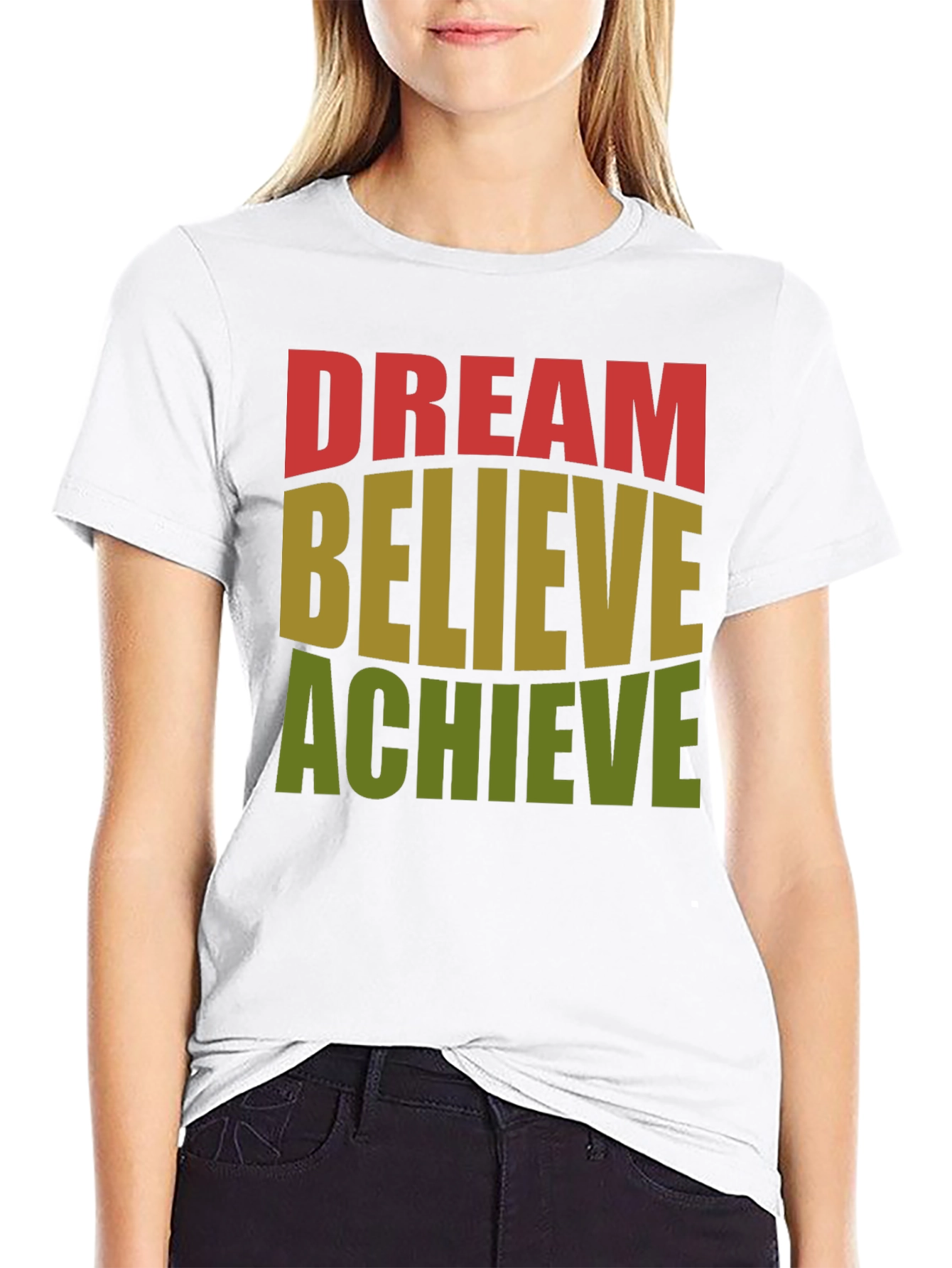 Dream Believe Achieve Graphic T-Shirt