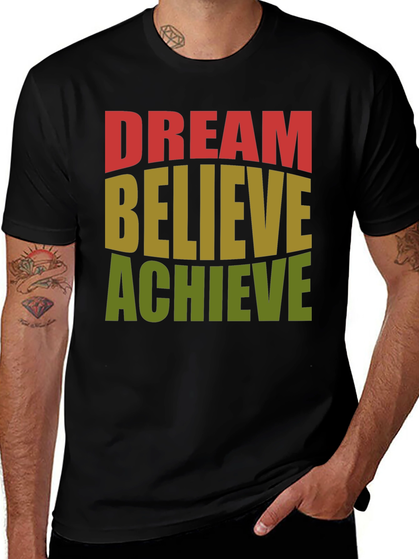 Dream Believe Achieve Graphic T-Shirt