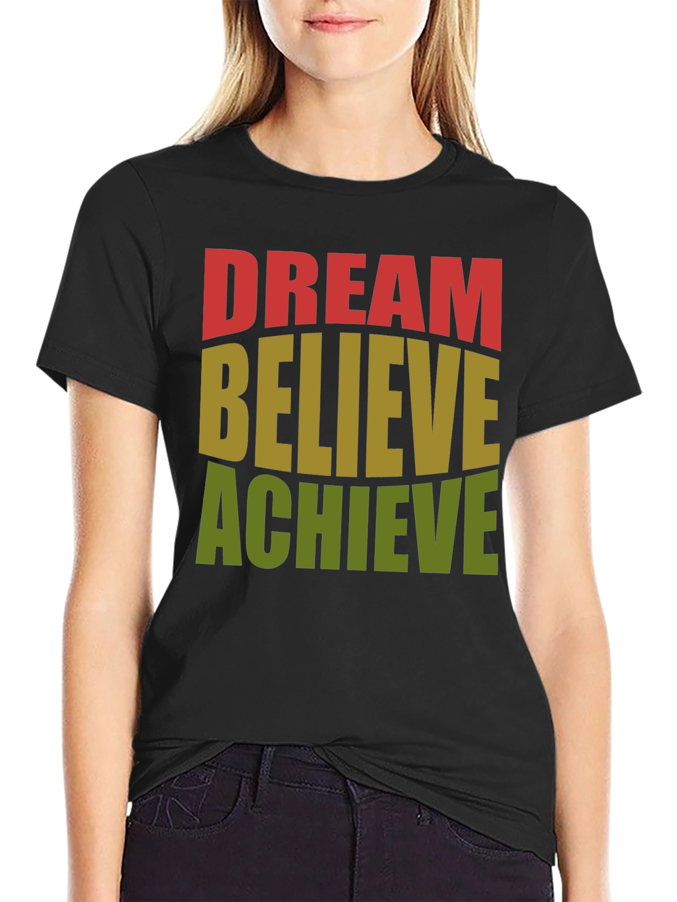 Dream Believe Achieve Graphic T-Shirt