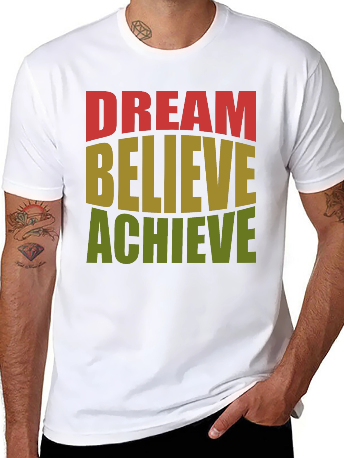 Dream Believe Achieve Graphic T-Shirt