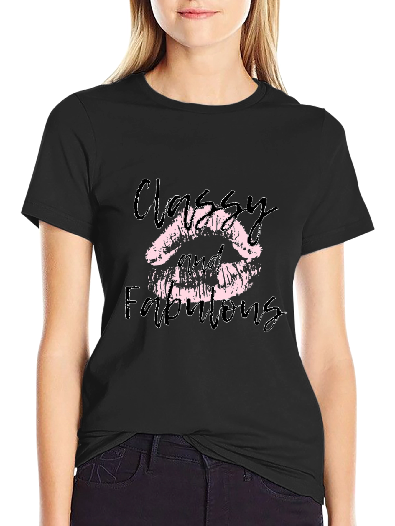 Classy & Fabulous Lips Graphic Tee