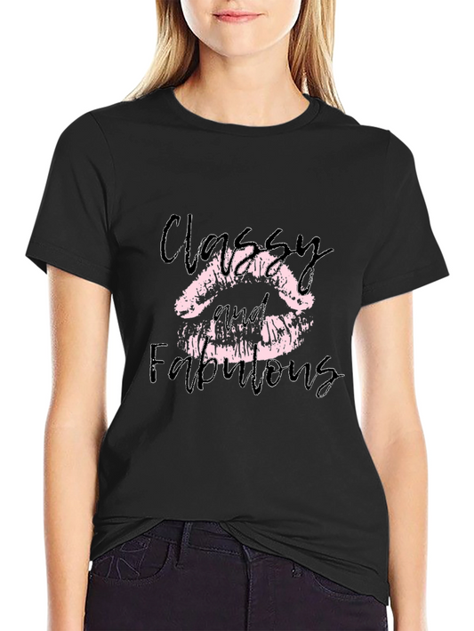Classy & Fabulous Lips Graphic Tee