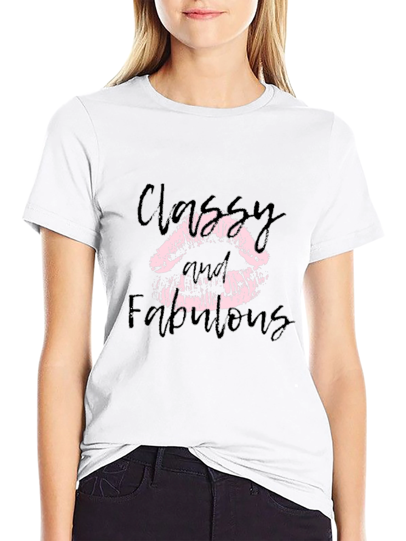 Classy & Fabulous Lips Graphic Tee