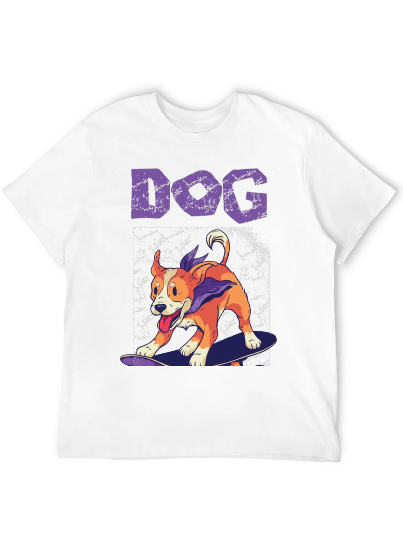 Skateboarding Dog Graphic Tee - Cool Casual Wear