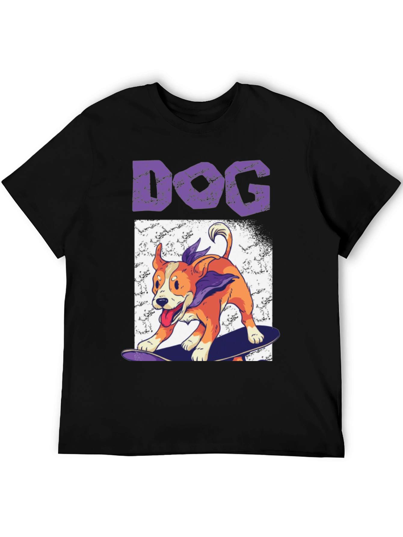 Skateboarding Dog Graphic Tee - Cool Casual Wear