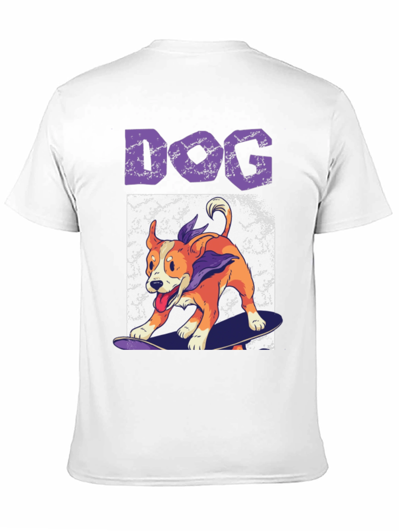 Skateboarding Dog Graphic Tee - Cool Casual Wear
